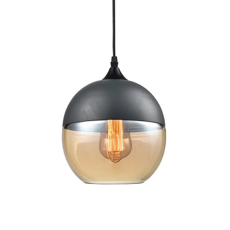 Aura Industrial Glass Pendant Lamp-Neutral Decor