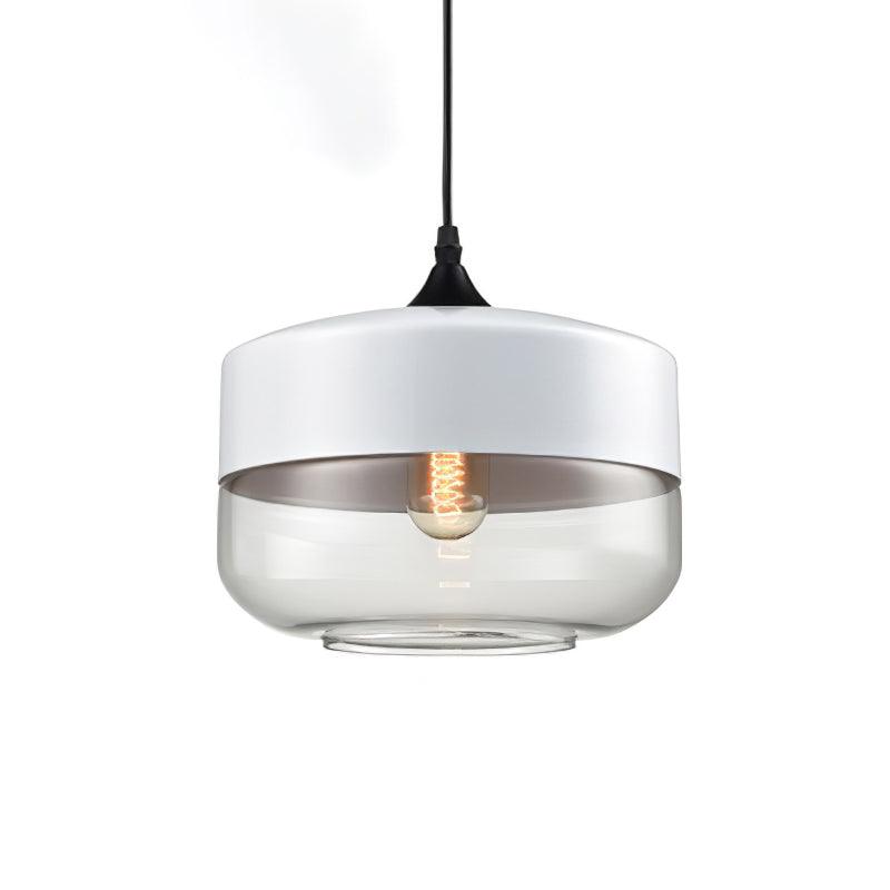 Aura Industrial Glass Pendant Lamp-Neutral Decor