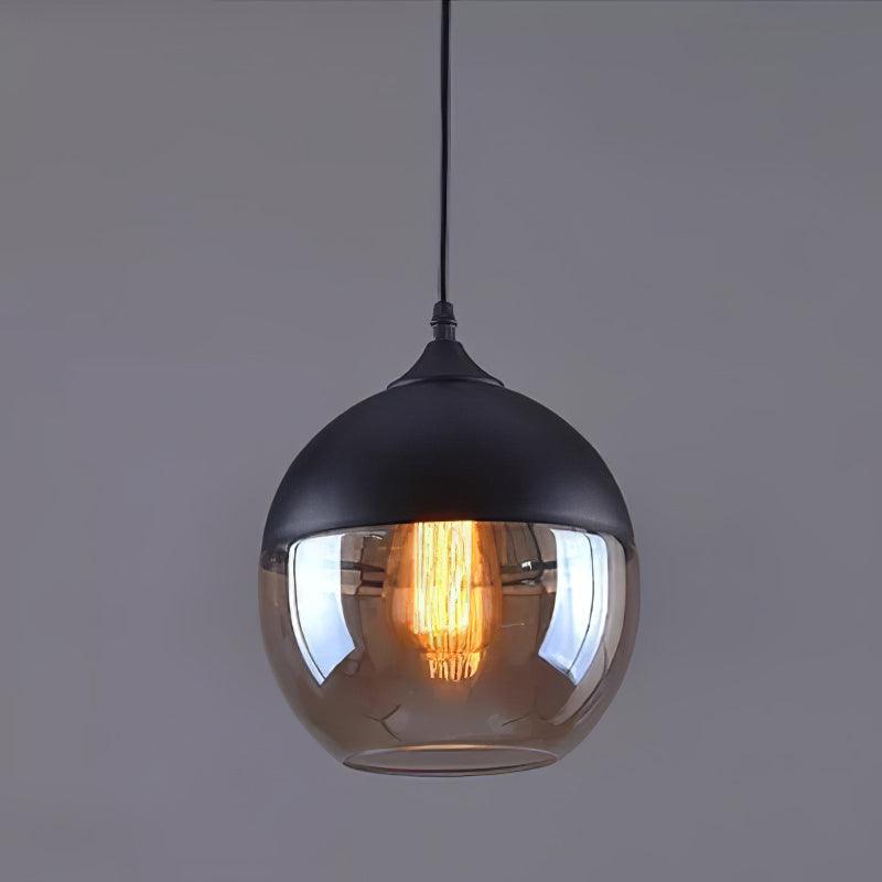 Aura Industrial Glass Pendant Lamp-Neutral Decor