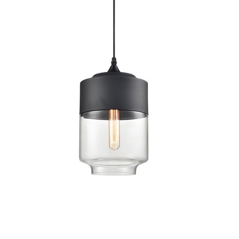 Aura Industrial Glass Pendant Lamp-Neutral Decor