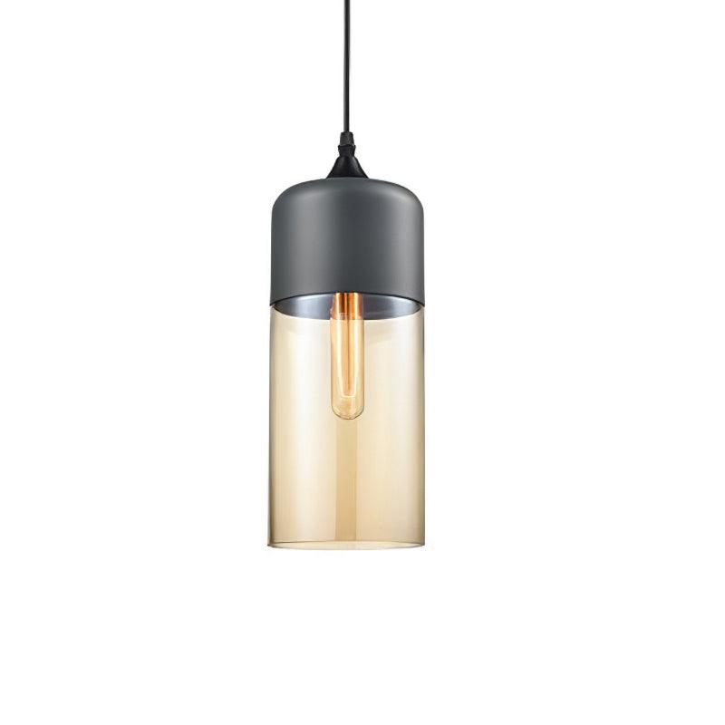 Aura Industrial Glass Pendant Lamp-Neutral Decor