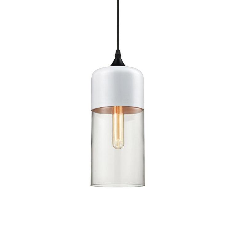Aura Industrial Glass Pendant Lamp-Neutral Decor