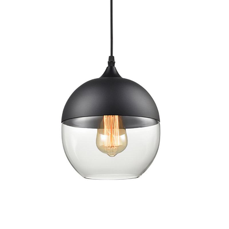 Aura Industrial Glass Pendant Lamp-Neutral Decor