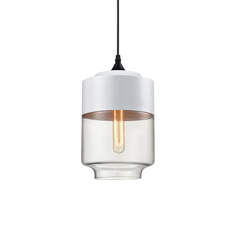 Aura Industrial Glass Pendant Lamp-Neutral Decor