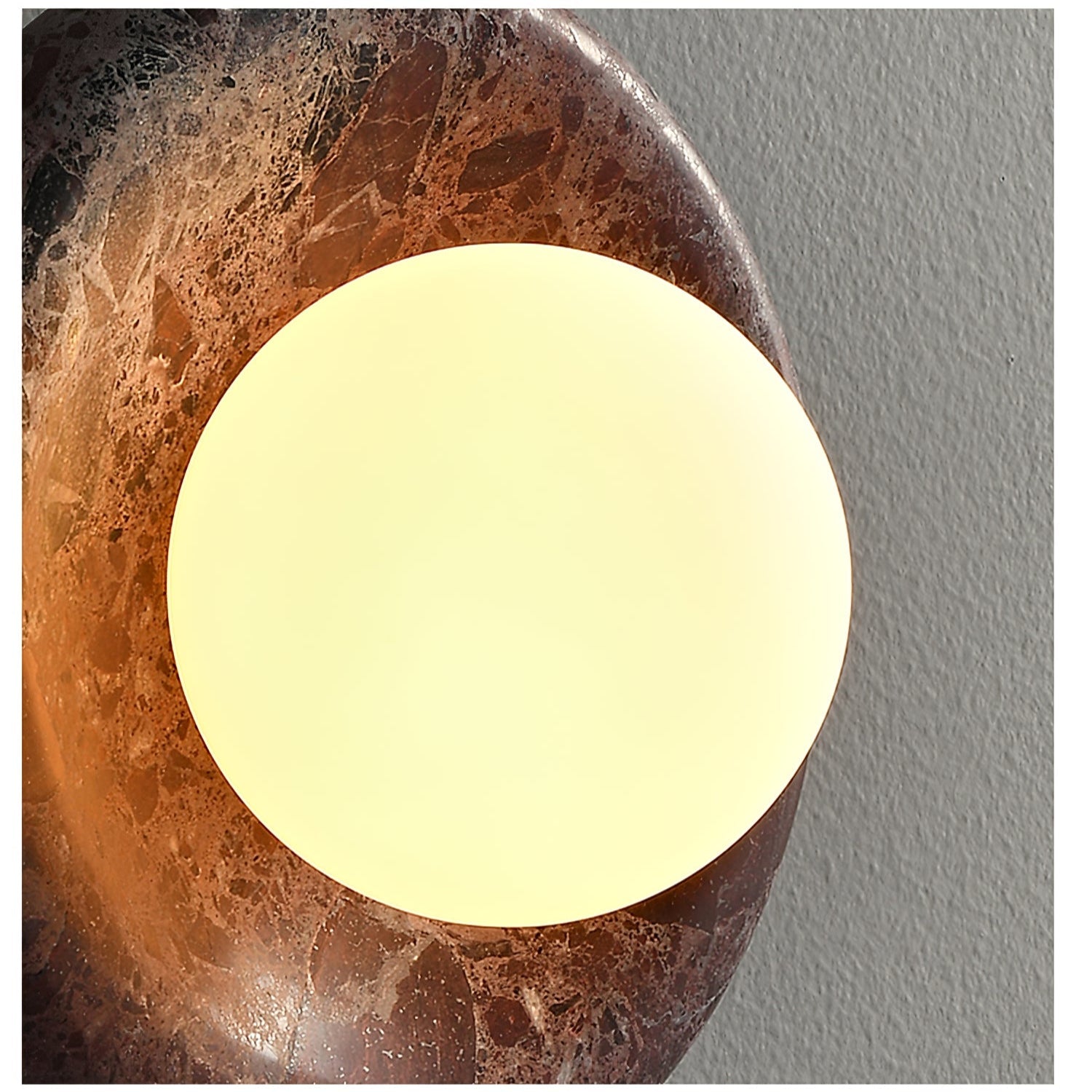 Amber Vintage Marble Wall Light-Neutral Decor