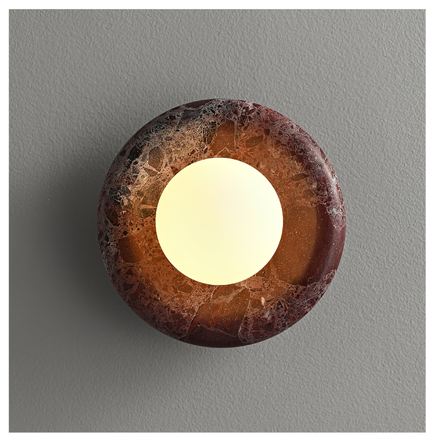 Amber Vintage Marble Wall Light-Neutral Decor