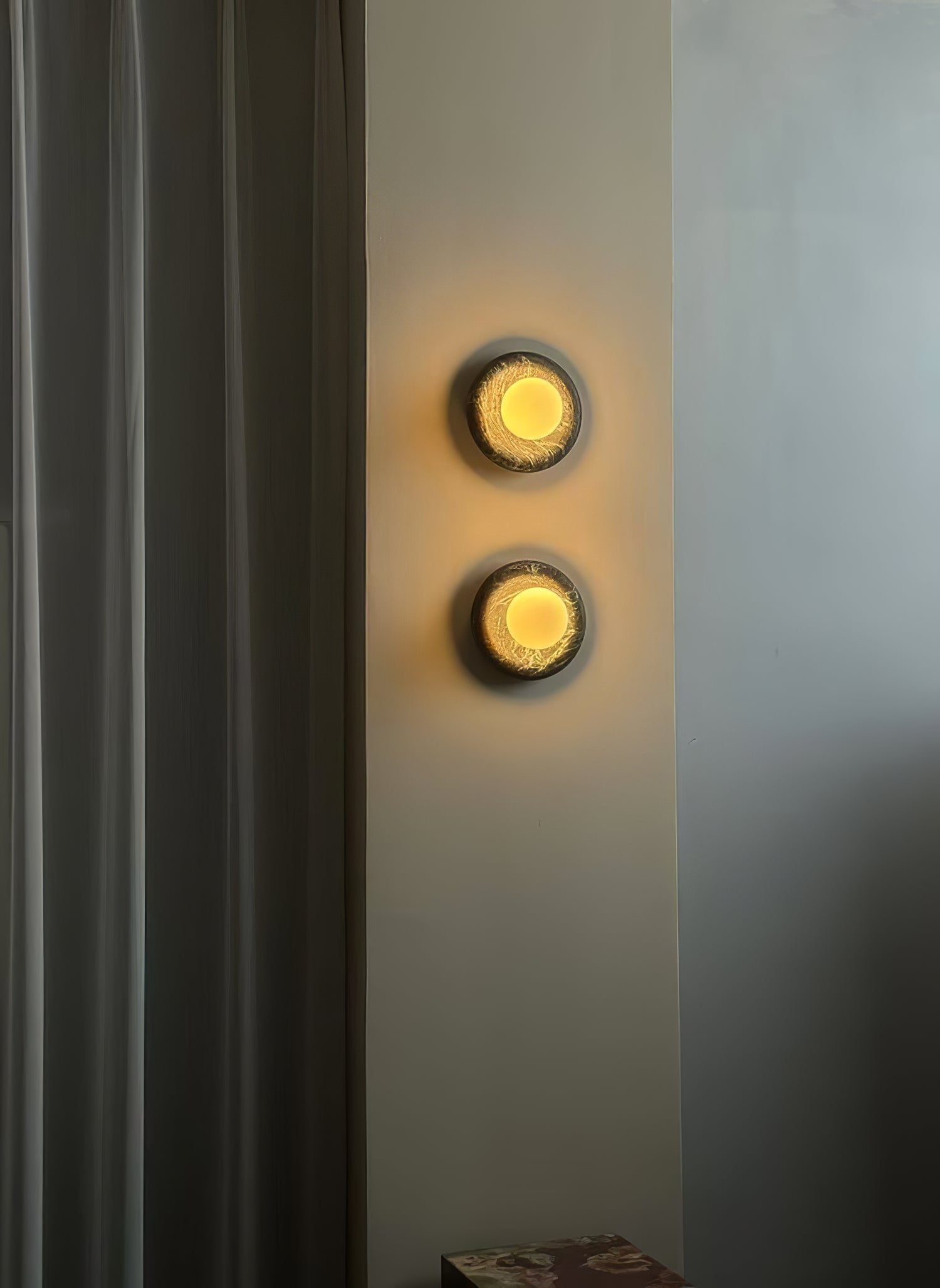 Amber Vintage Marble Wall Light-Neutral Decor