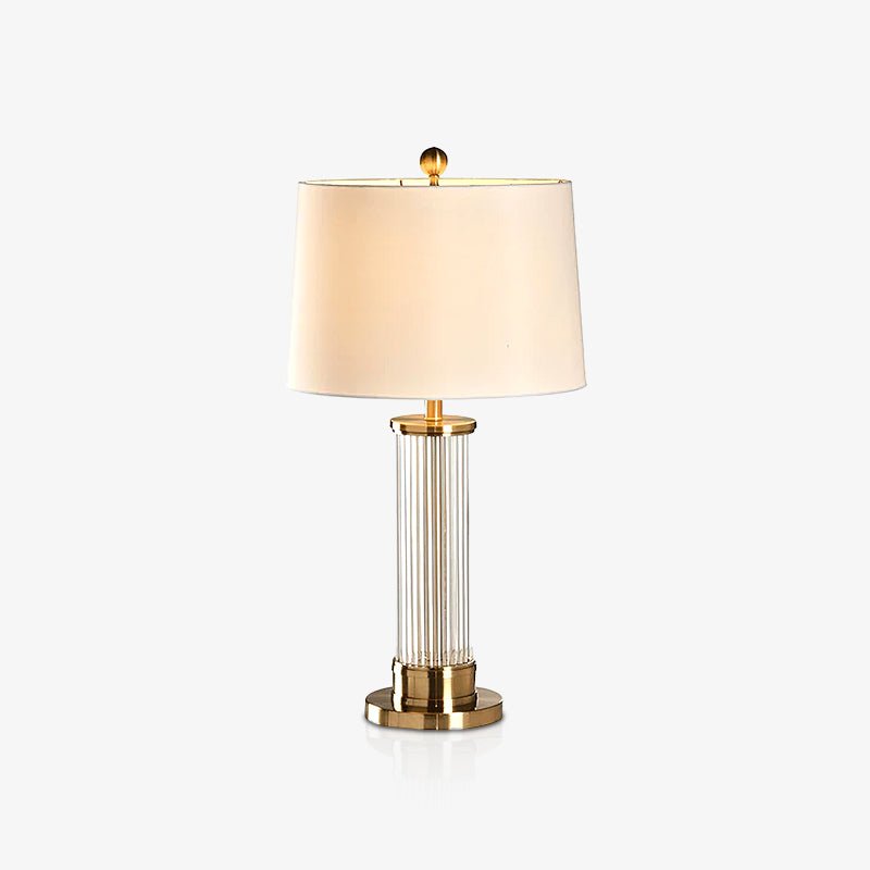 Leloz Fabric Table Lamp-Neutral Decor