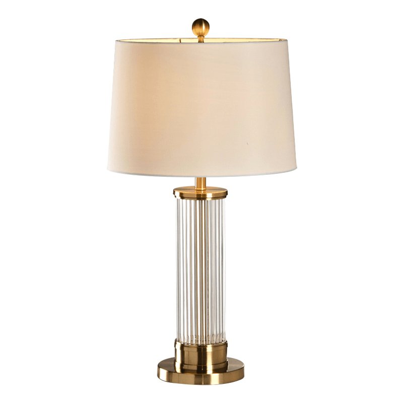 Leloz Fabric Table Lamp-Neutral Decor