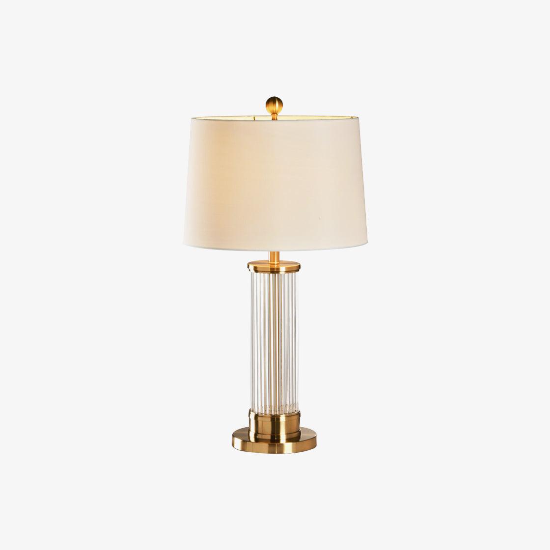 Leloz Fabric Table Lamp-Neutral Decor