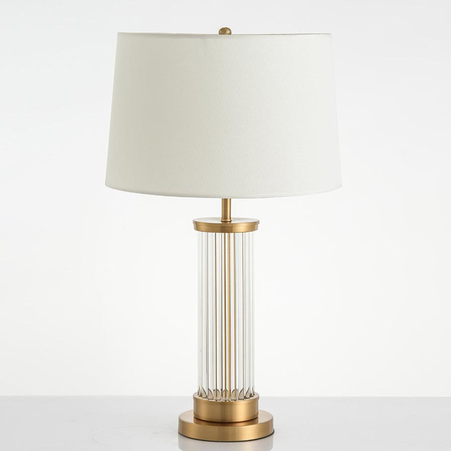 Leloz Fabric Table Lamp-Neutral Decor