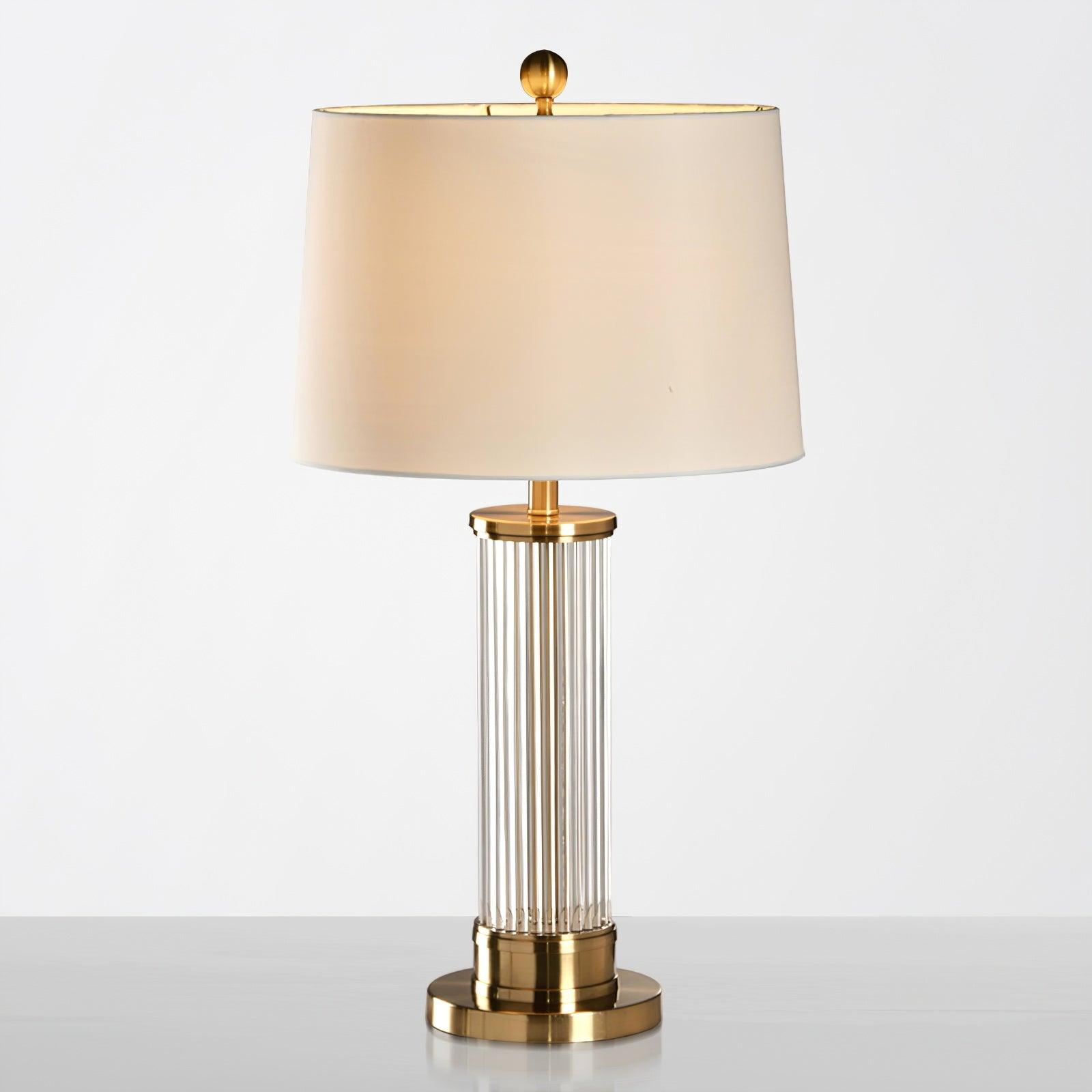 Leloz Fabric Table Lamp-Neutral Decor