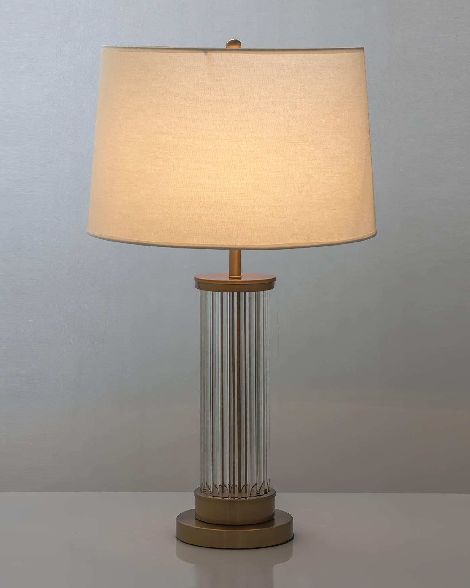 Leloz Fabric Table Lamp-Neutral Decor