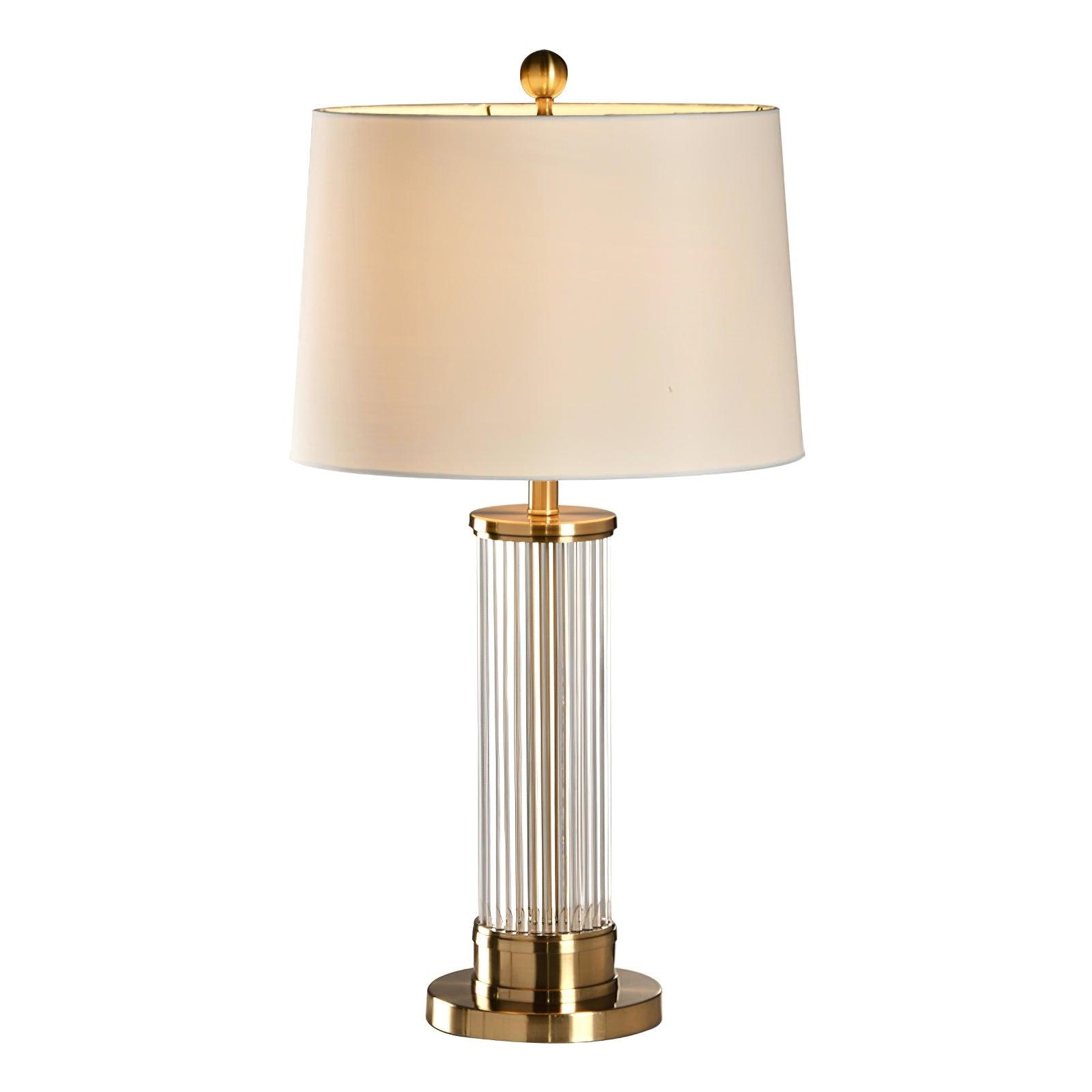 Leloz Fabric Table Lamp-Neutral Decor