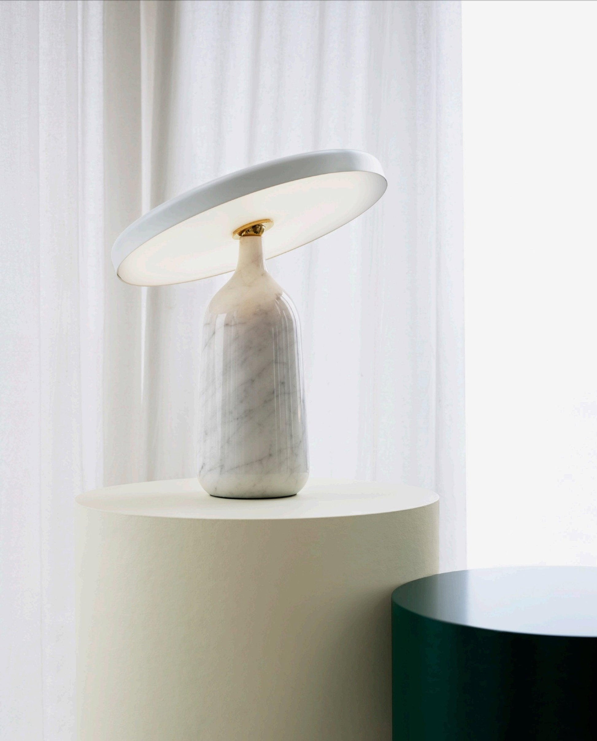 Astrian Marble Minimalist Table Lamp-Neutral Decor