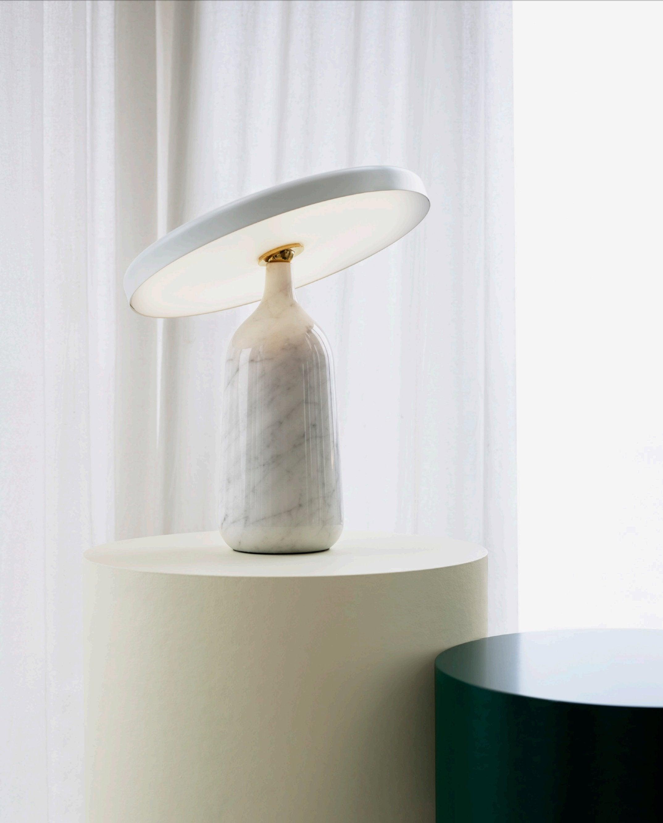 Astrian Marble Minimalist Table Lamp-Neutral Decor