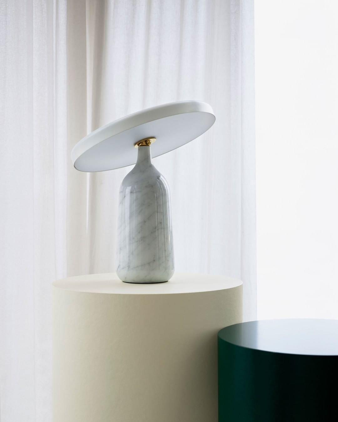 Astrian Marble Minimalist Table Lamp-Neutral Decor