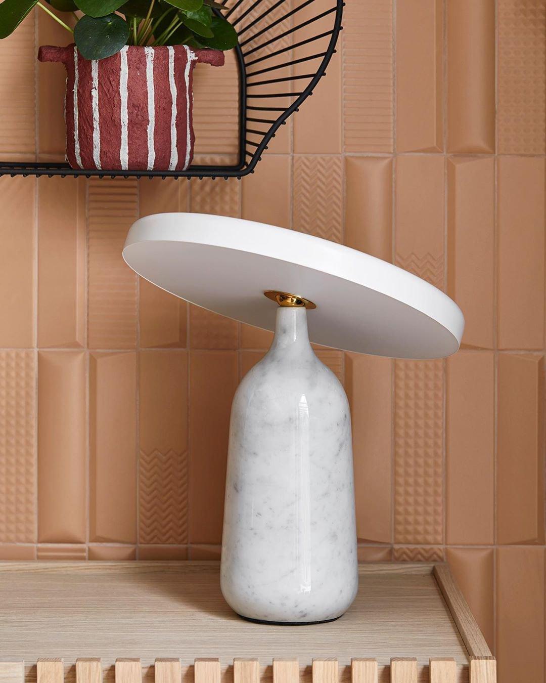 Astrian Marble Minimalist Table Lamp-Neutral Decor