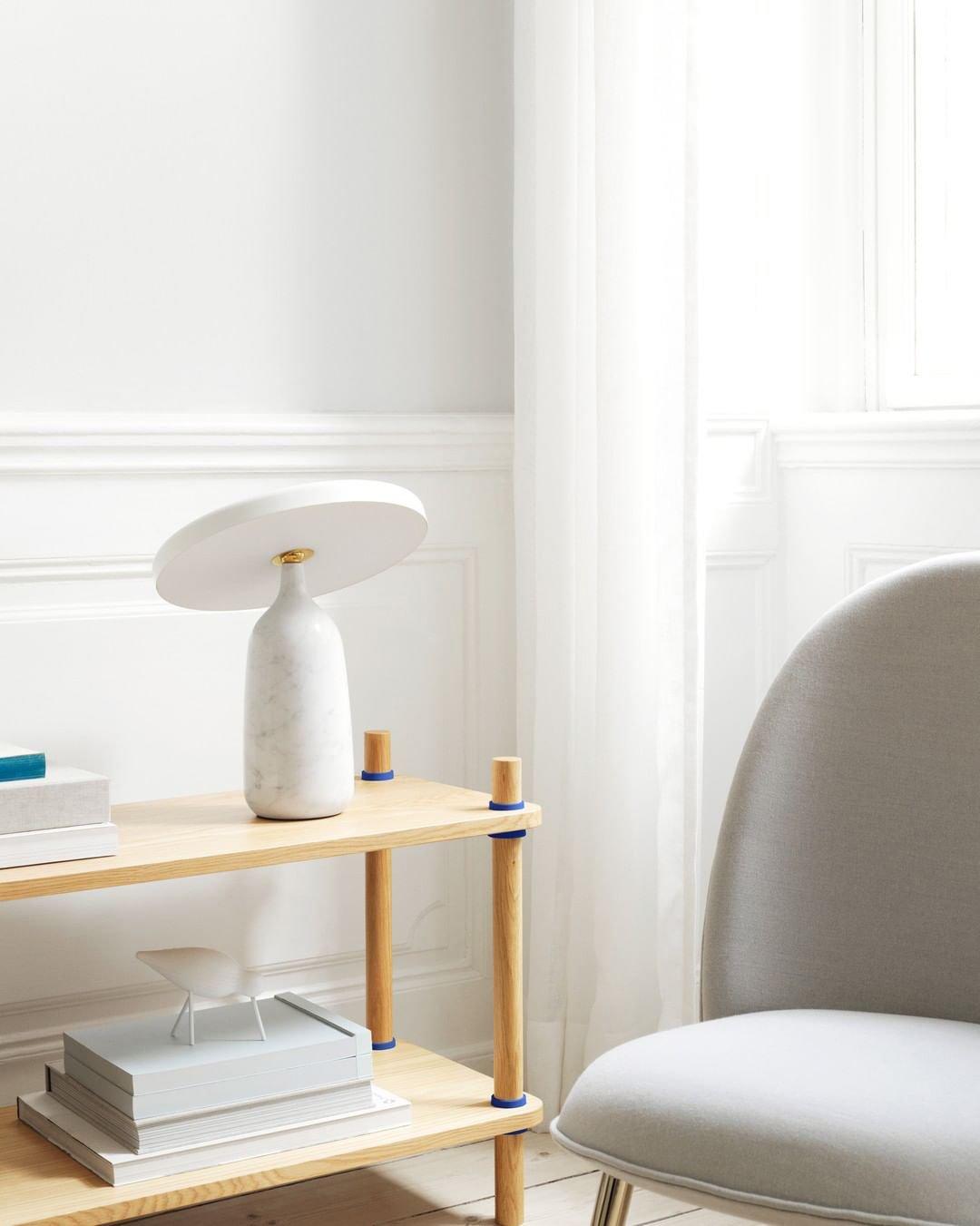 Astrian Marble Minimalist Table Lamp-Neutral Decor