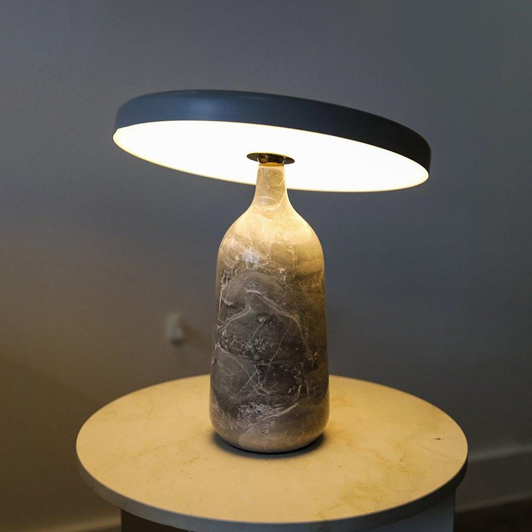 Astrian Marble Minimalist Table Lamp-Neutral Decor