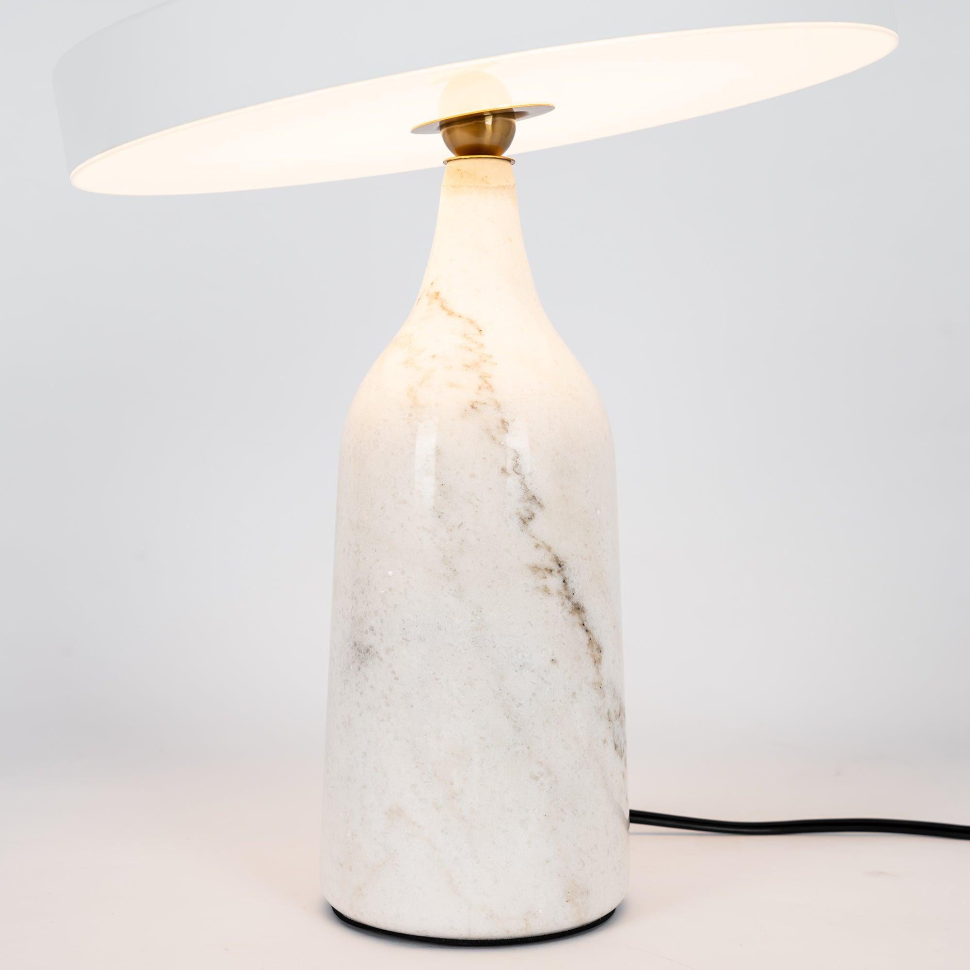 Astrian Marble Minimalist Table Lamp-Neutral Decor