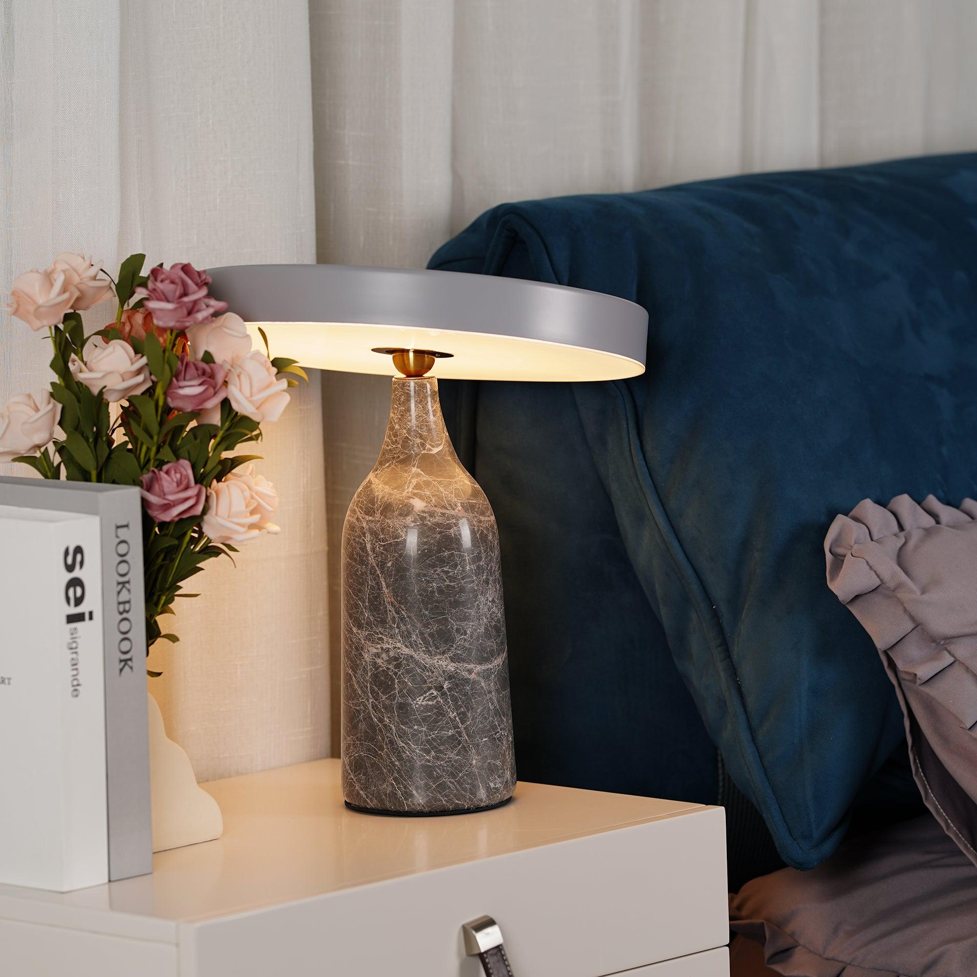 Astrian Marble Minimalist Table Lamp-Neutral Decor