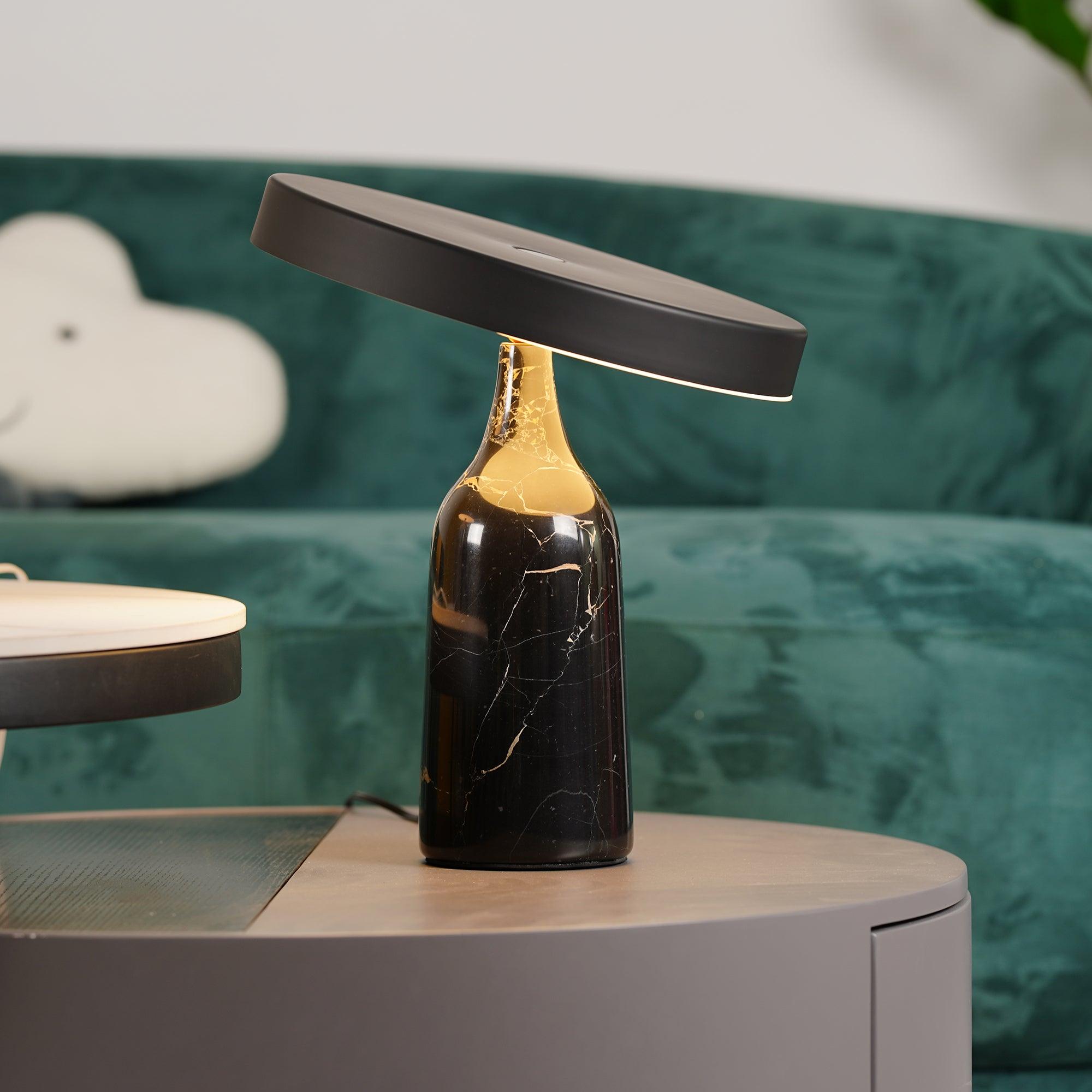 Astrian Marble Minimalist Table Lamp-Neutral Decor