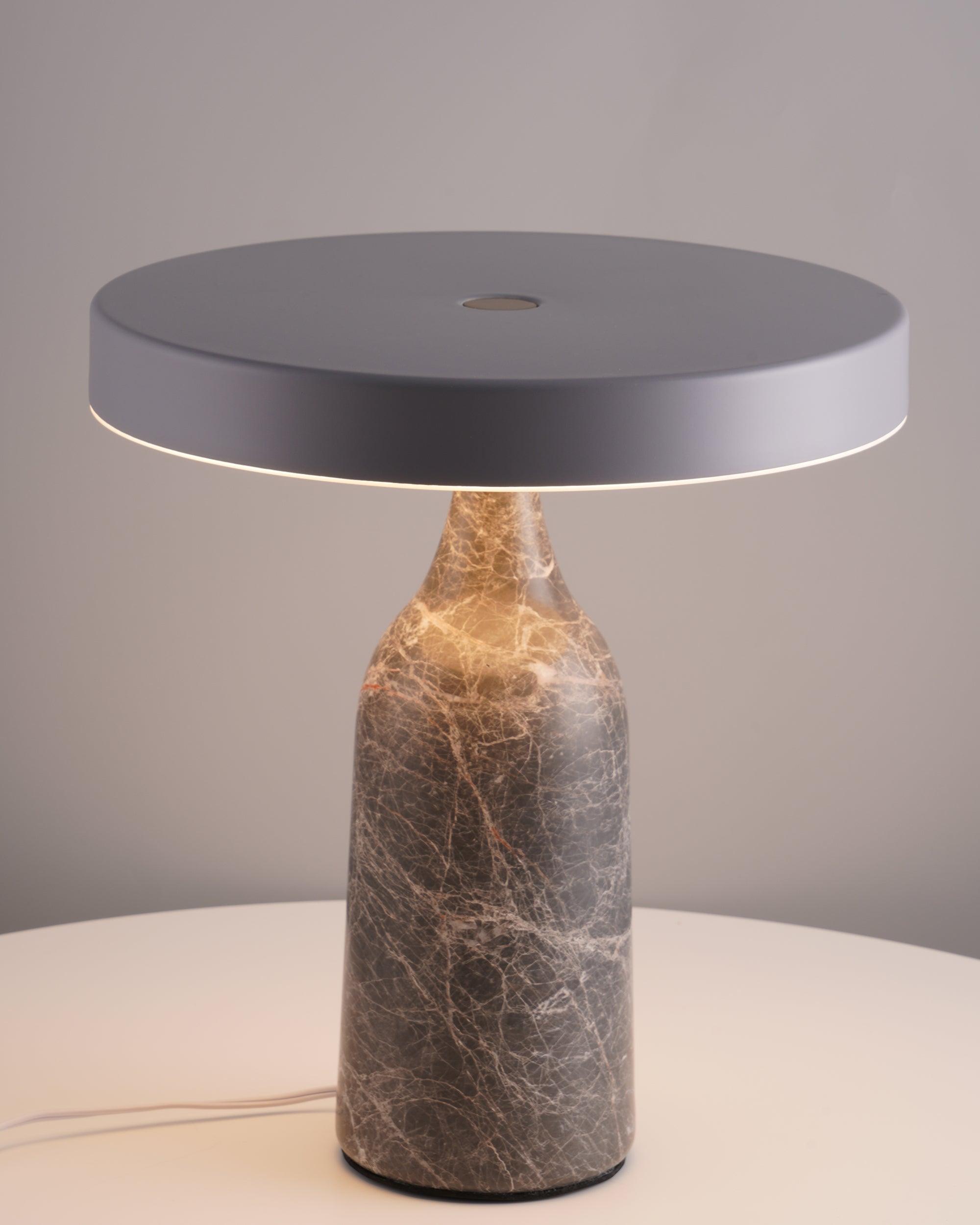 Astrian Marble Minimalist Table Lamp-Neutral Decor
