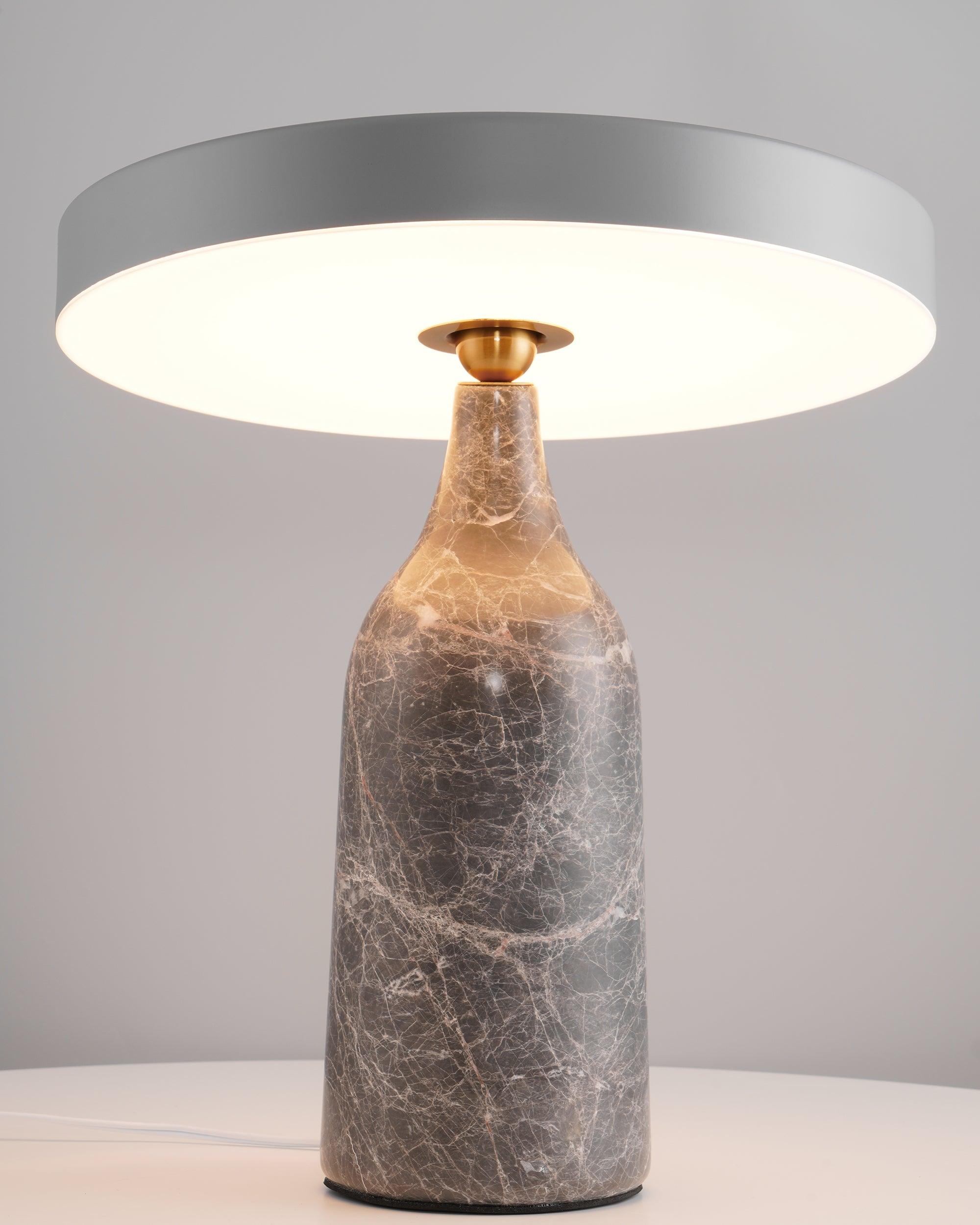 Astrian Marble Minimalist Table Lamp-Neutral Decor