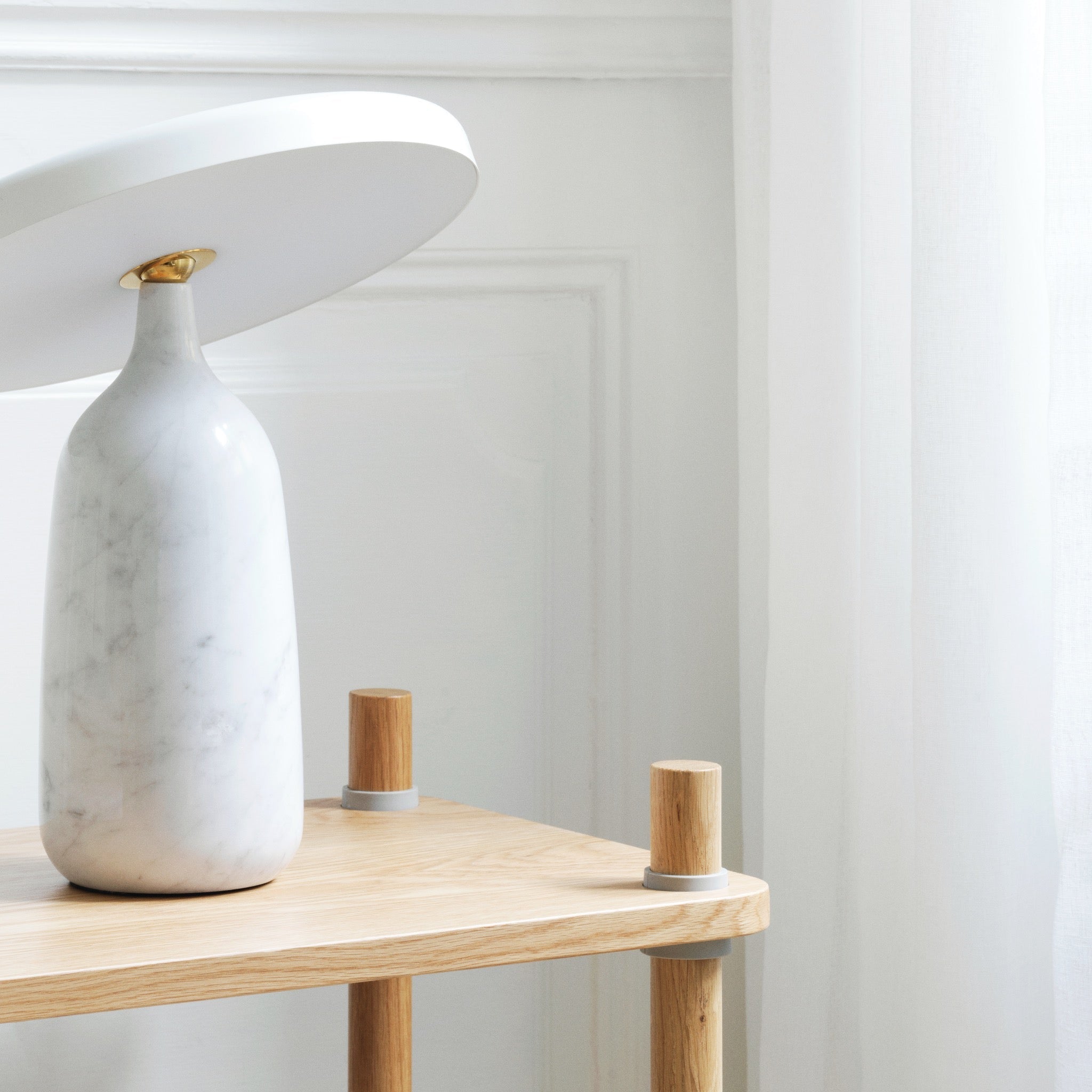 Astrian Marble Minimalist Table Lamp-Neutral Decor