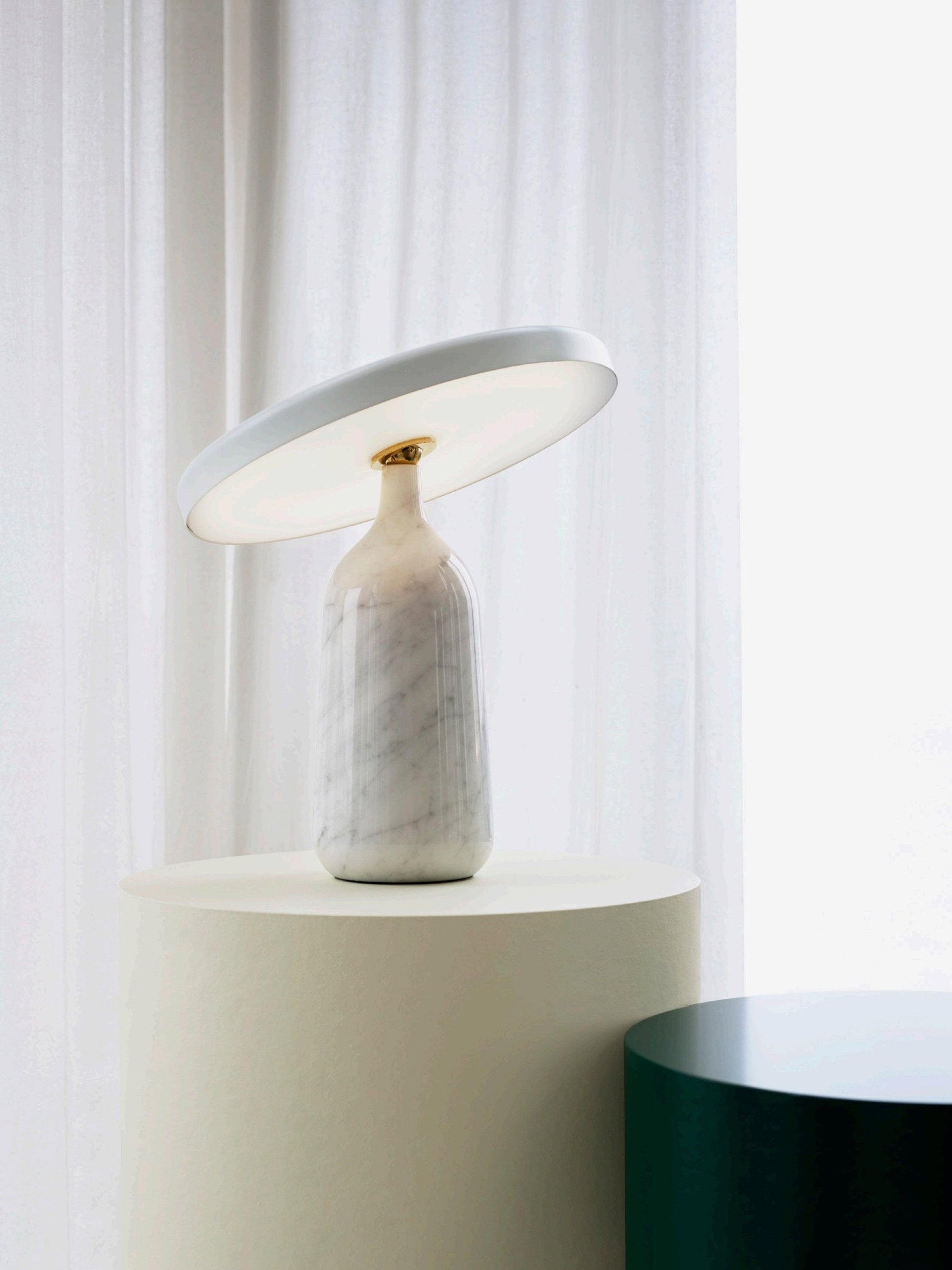 Astrian Marble Minimalist Table Lamp-Neutral Decor