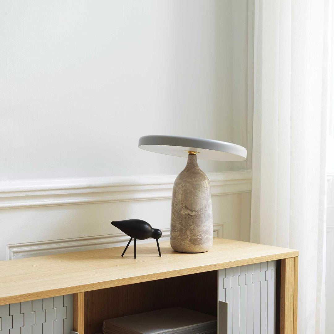 Astrian Marble Minimalist Table Lamp-Neutral Decor