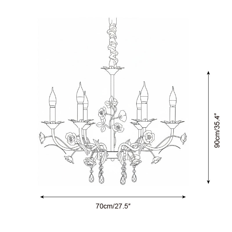Rosamund Rose Chandelier