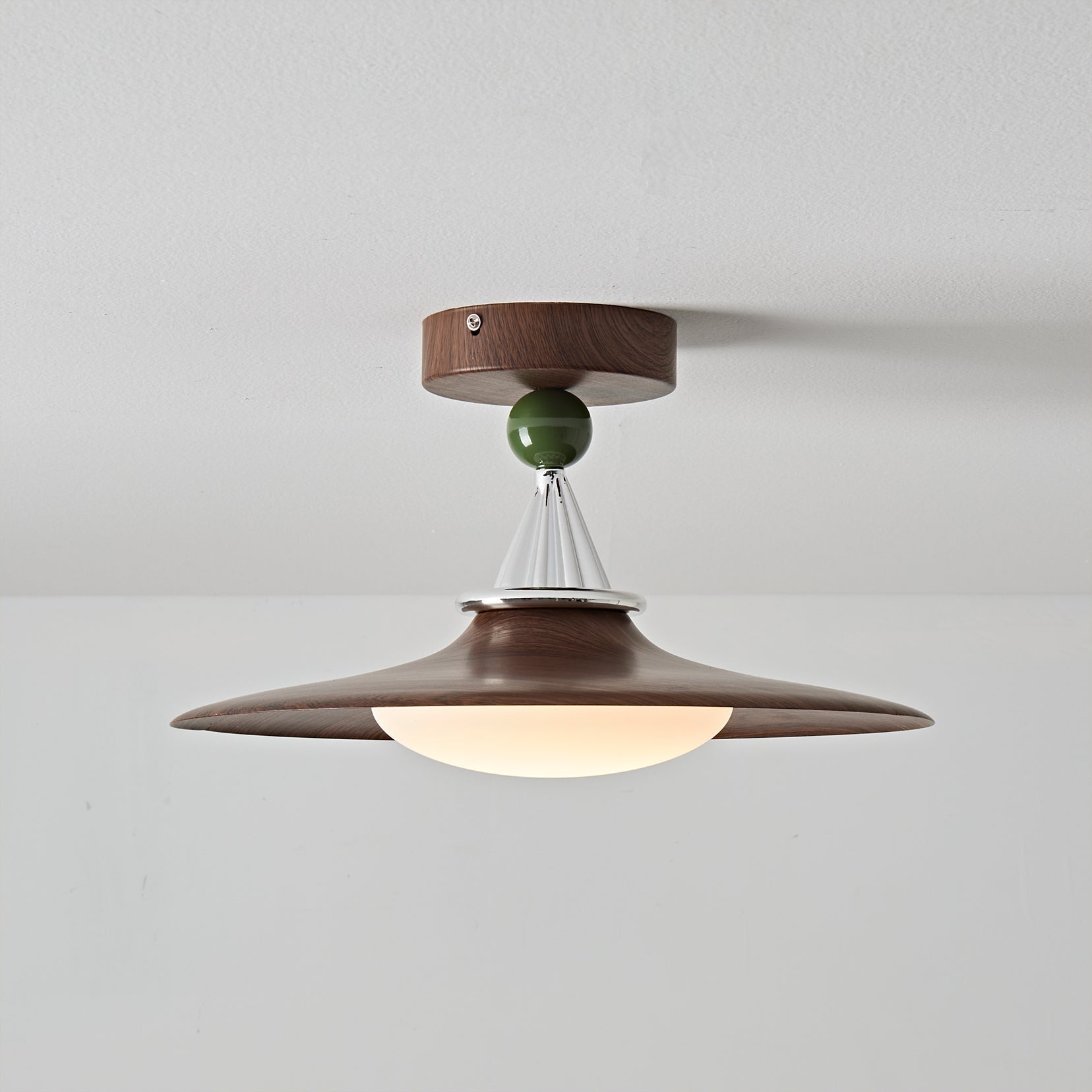 Eden Ceiling Light in the Cream color finish.