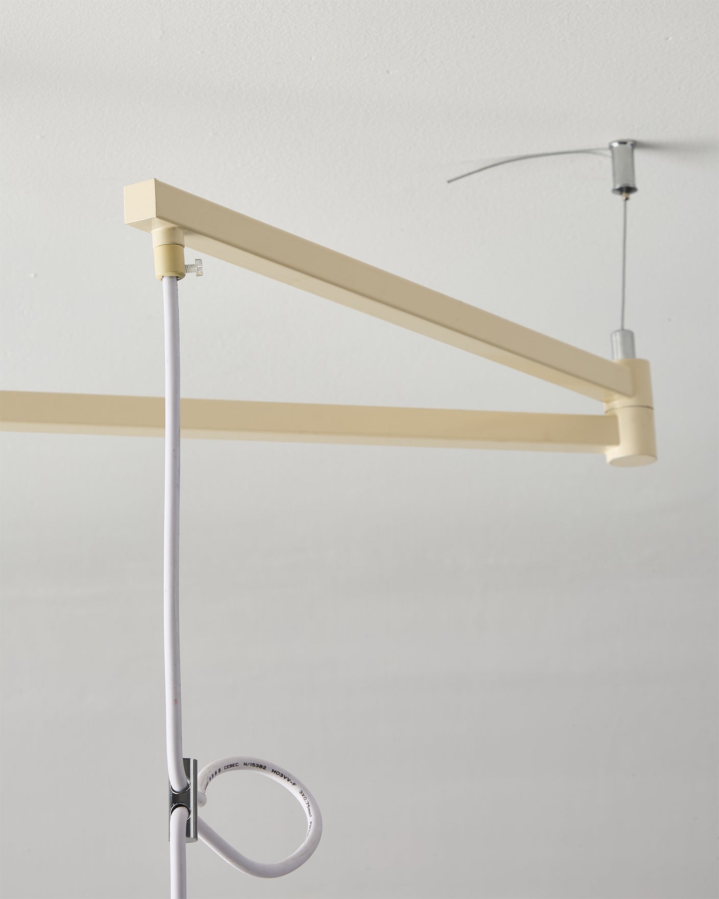 Lifestyle image of the Cream pendant light.