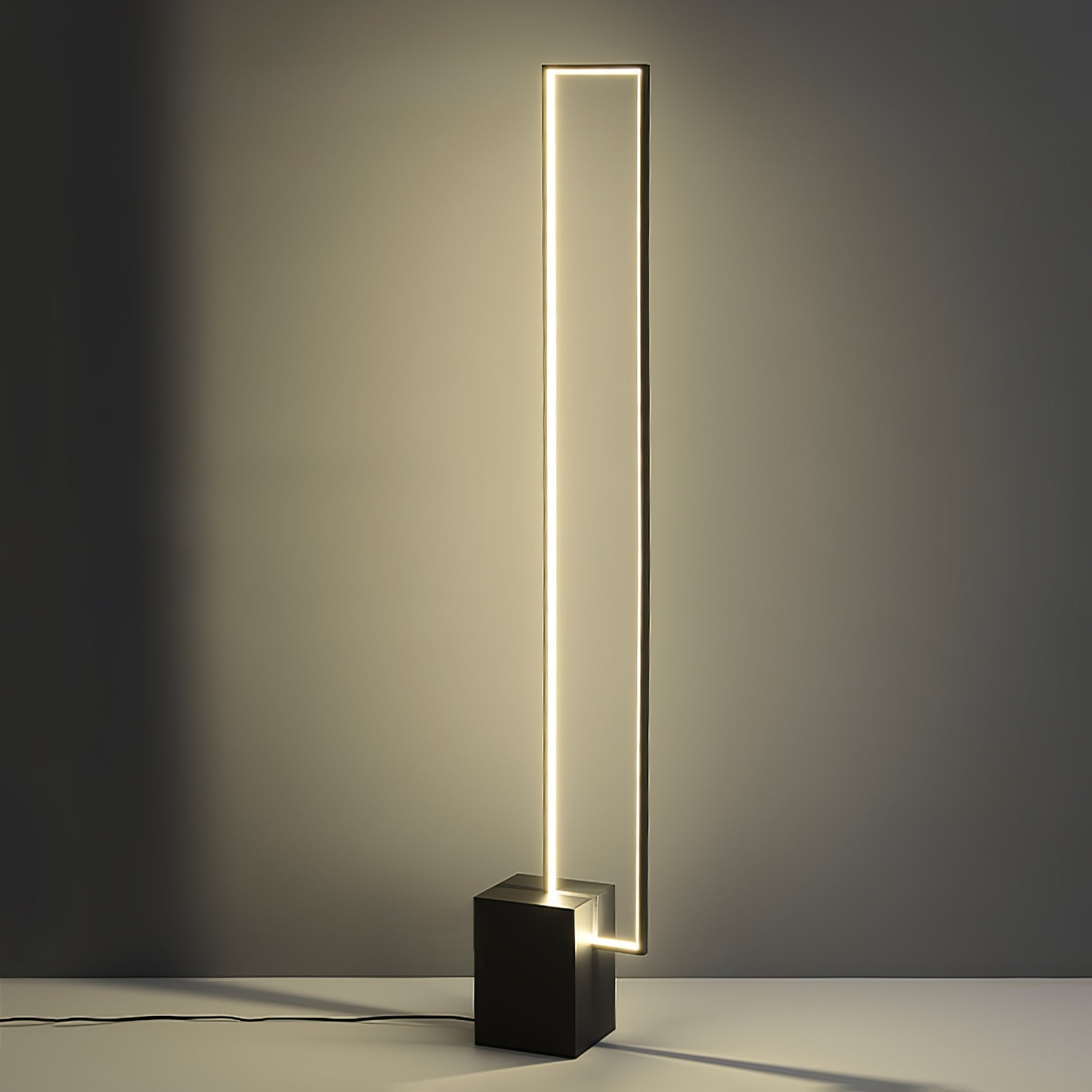 Keloza Aluminum Floor Lamp-Neutral Decor