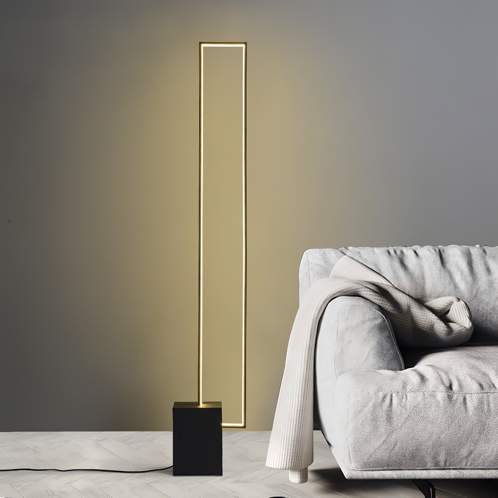 Keloza Aluminum Floor Lamp-Neutral Decor