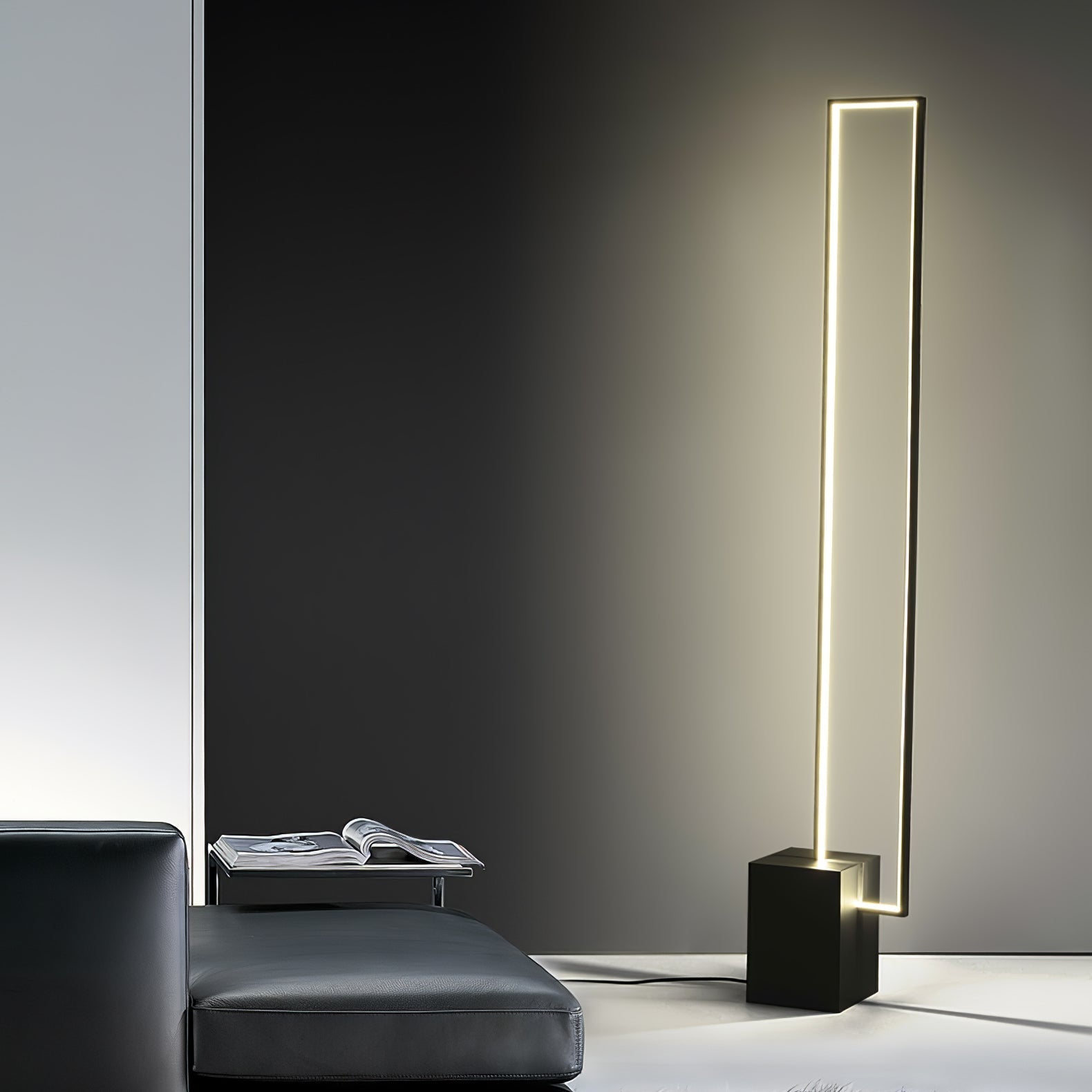 Keloza Aluminum Floor Lamp-Neutral Decor