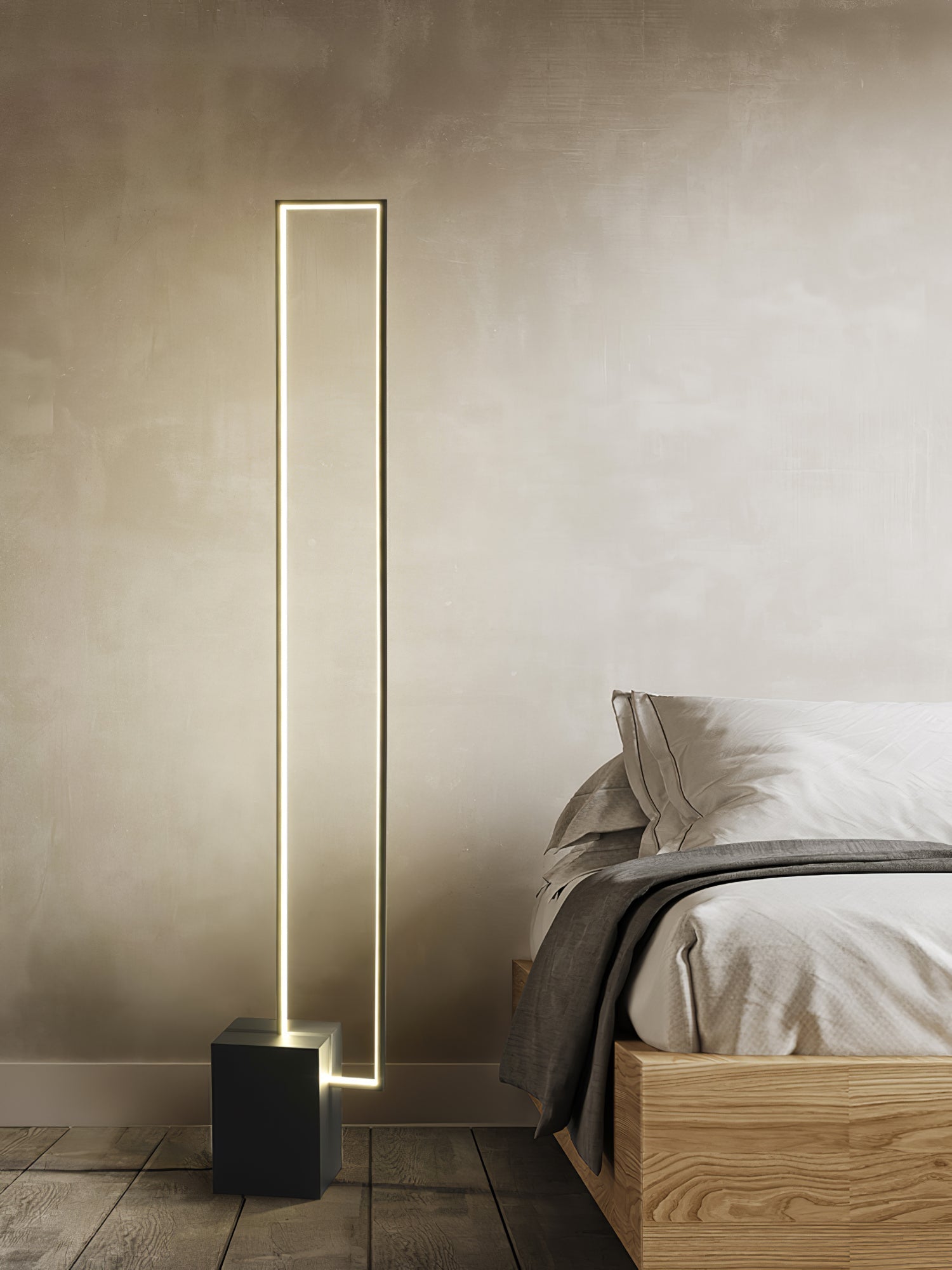 Keloza Aluminum Floor Lamp-Neutral Decor
