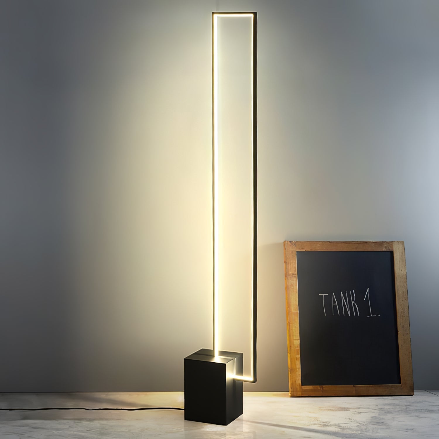 Keloza Aluminum Floor Lamp-Neutral Decor