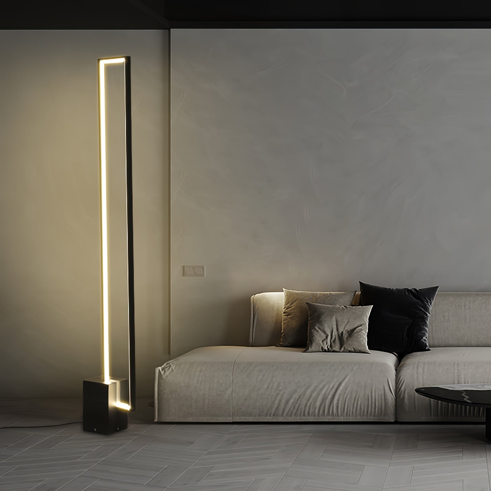 Keloza Aluminum Floor Lamp-Neutral Decor