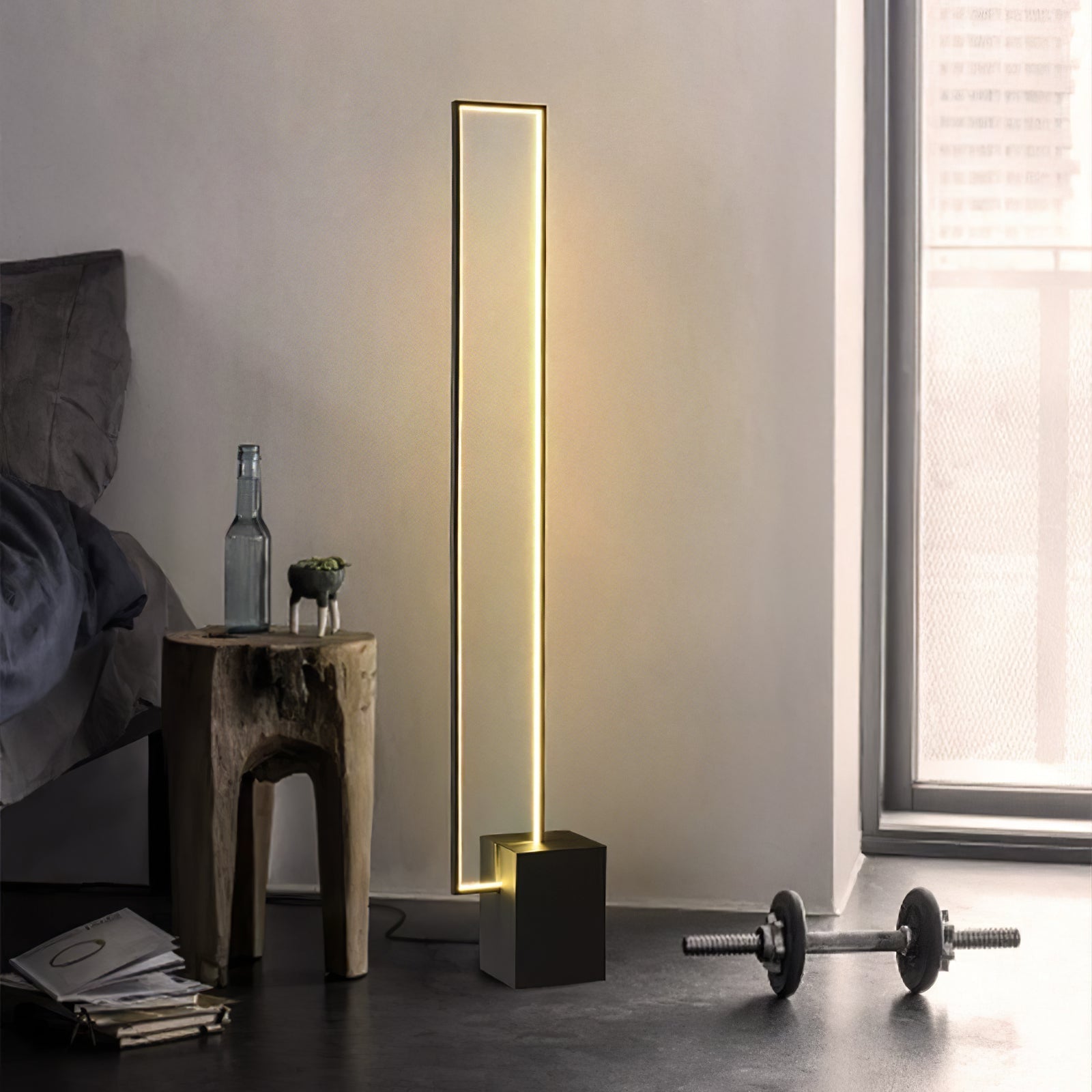 Keloza Aluminum Floor Lamp-Neutral Decor