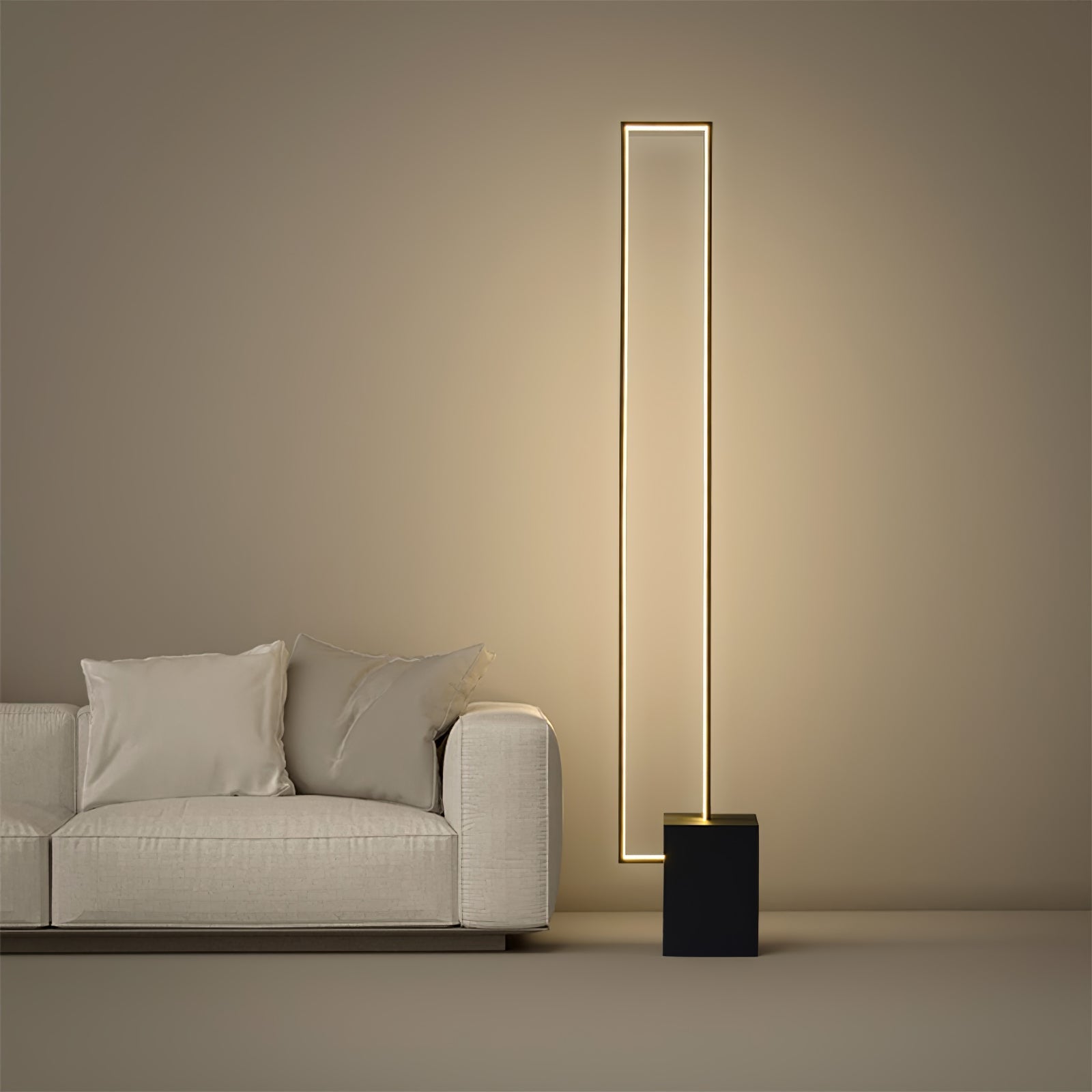 Keloza Aluminum Floor Lamp-Neutral Decor