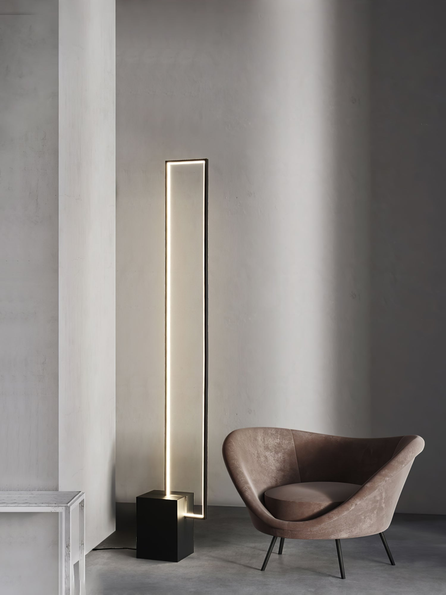 Keloza Aluminum Floor Lamp-Neutral Decor