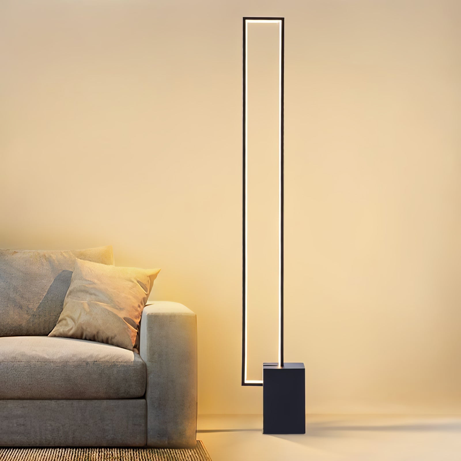 Keloza Aluminum Floor Lamp-Neutral Decor
