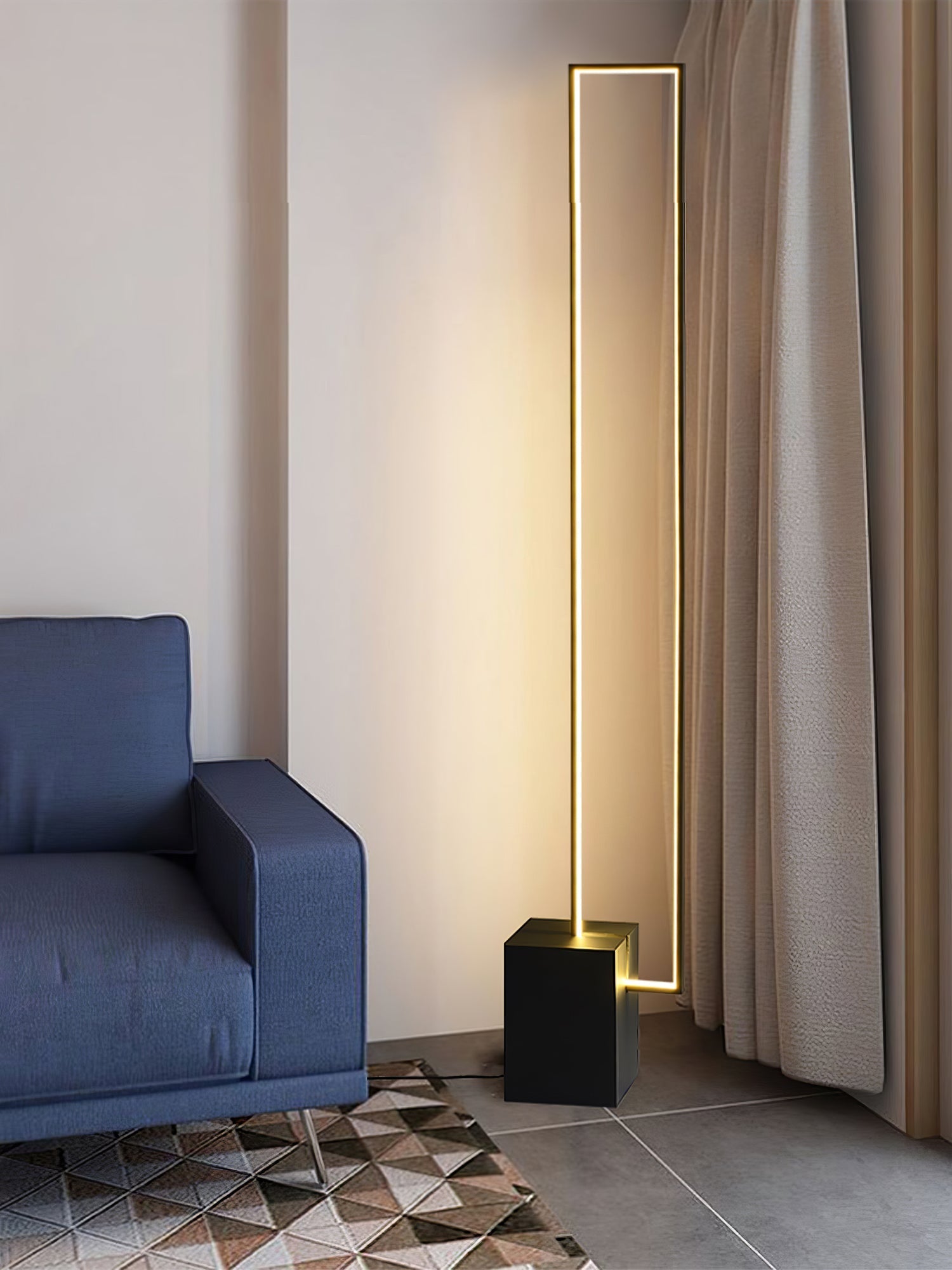 Keloza Aluminum Floor Lamp-Neutral Decor