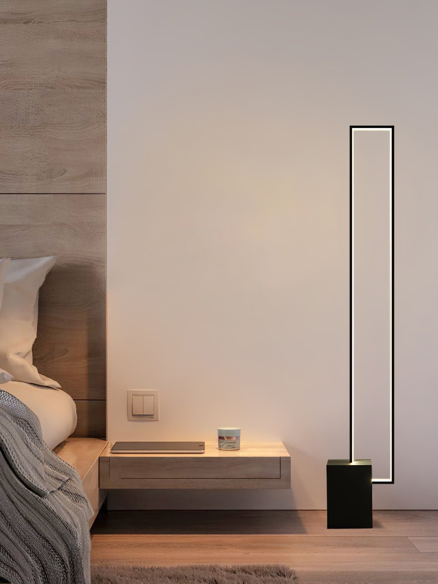 Keloza Aluminum Floor Lamp-Neutral Decor