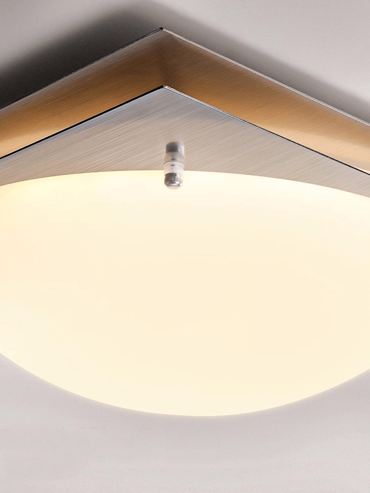 Vane Glass & steel Ceiling Lamp-Neutral Decor