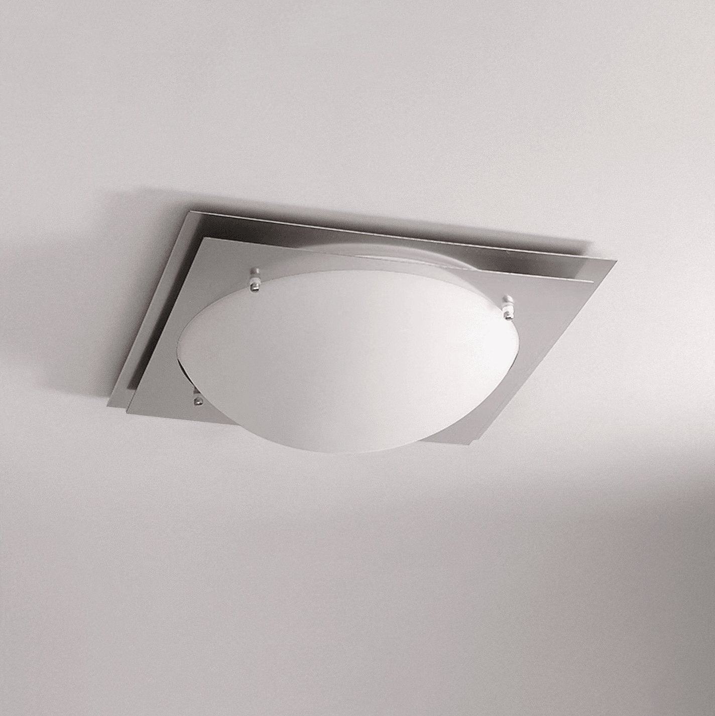 Vane Glass & steel Ceiling Lamp-Neutral Decor