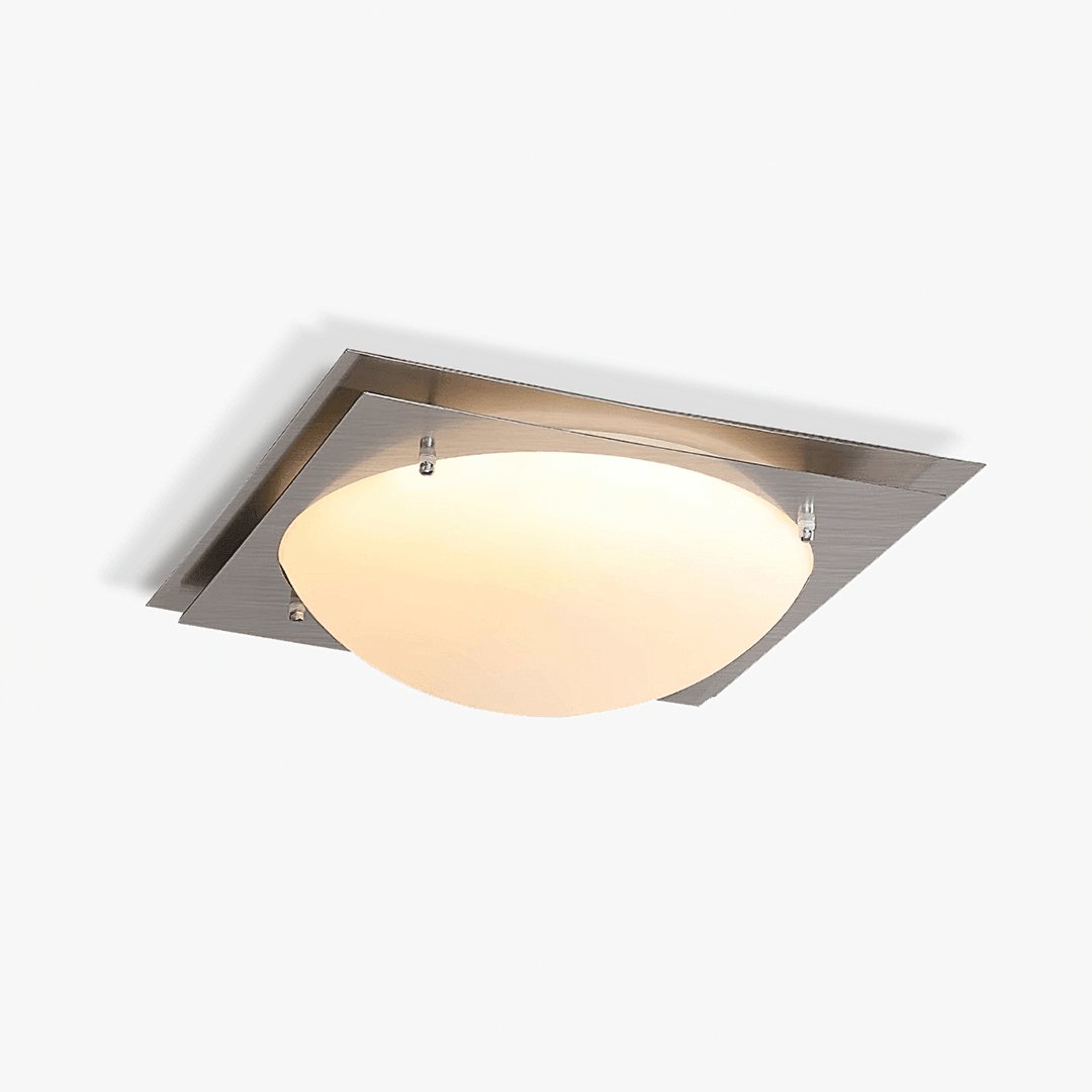 Vane Glass & steel Ceiling Lamp-Neutral Decor